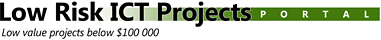 eProjects LowRisk Portal